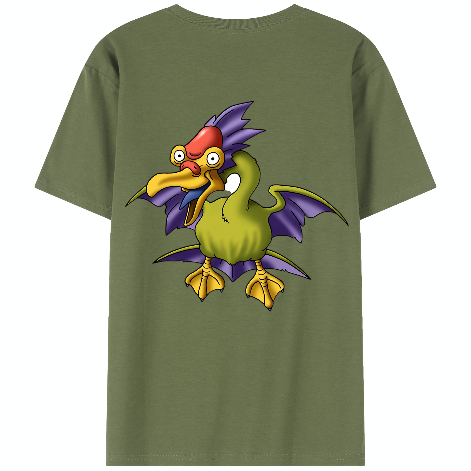 （画像用） ドラゴンクエスト Doragon Kuesuto Dragon Quest 綿100％半袖Tシャツ（背面プリント）